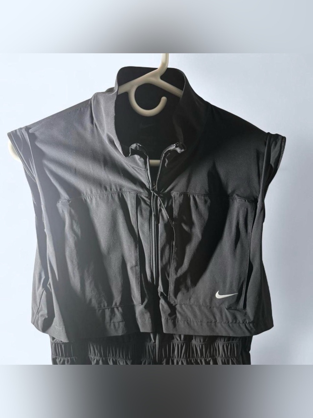 Women’s Nike Dri-FIT Black Convertible Zip-Up Romper